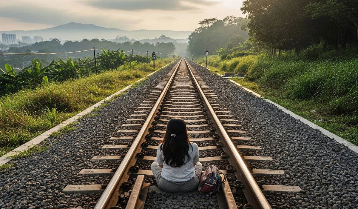 Aksi Bocah di Bandung Gagalkan Wanita yang Coba Bunuh Diri di Rel KA