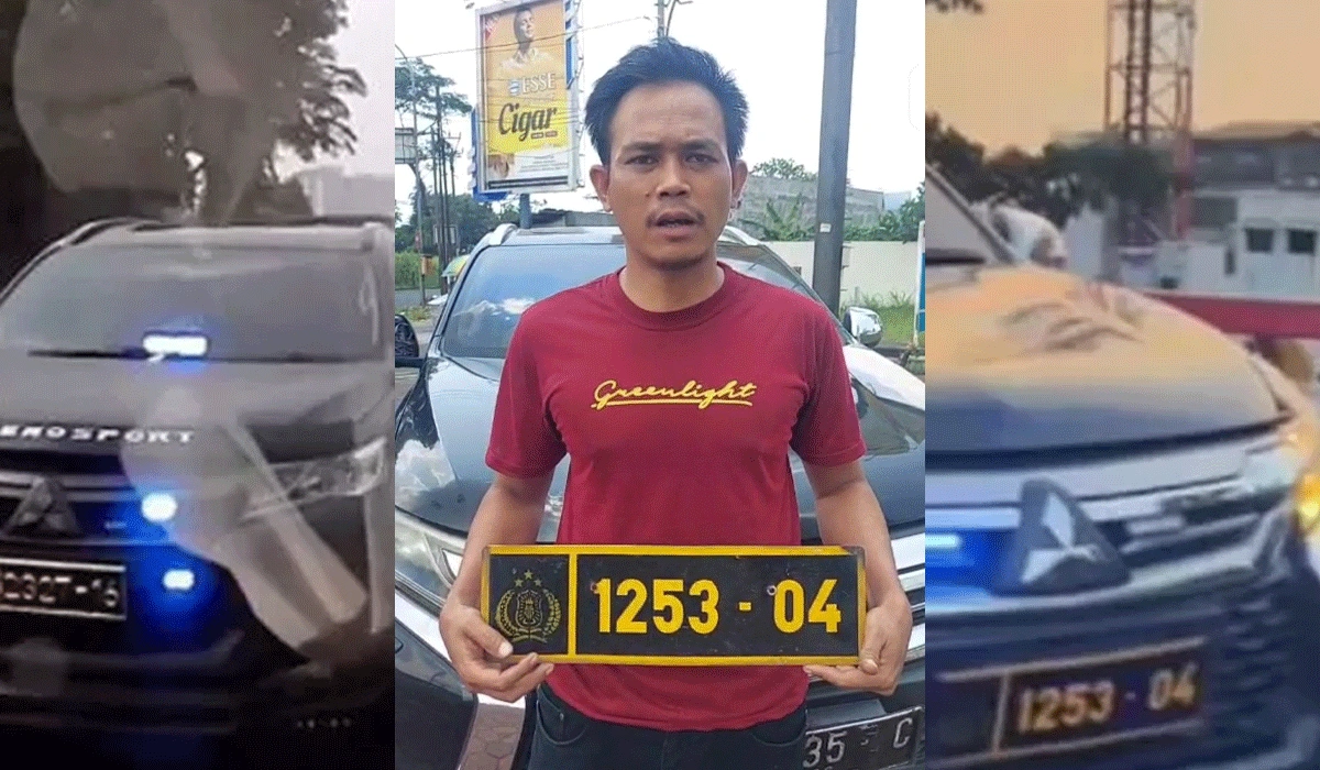 Pajero Berpelat Polri di Bandung Heboh, Pengemudi Bukan Polisi!