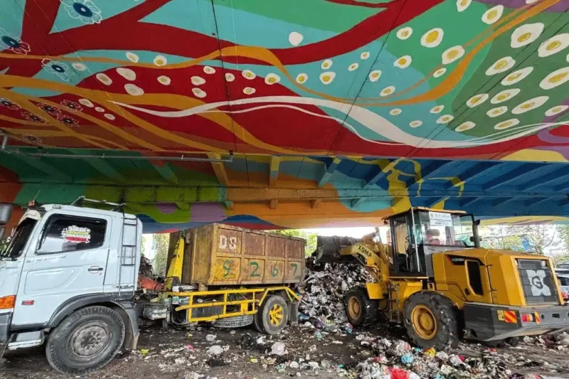 Kolong Jembatan Pasupati Kini Bersih, Model Pengelolaan Sampah di Bandung