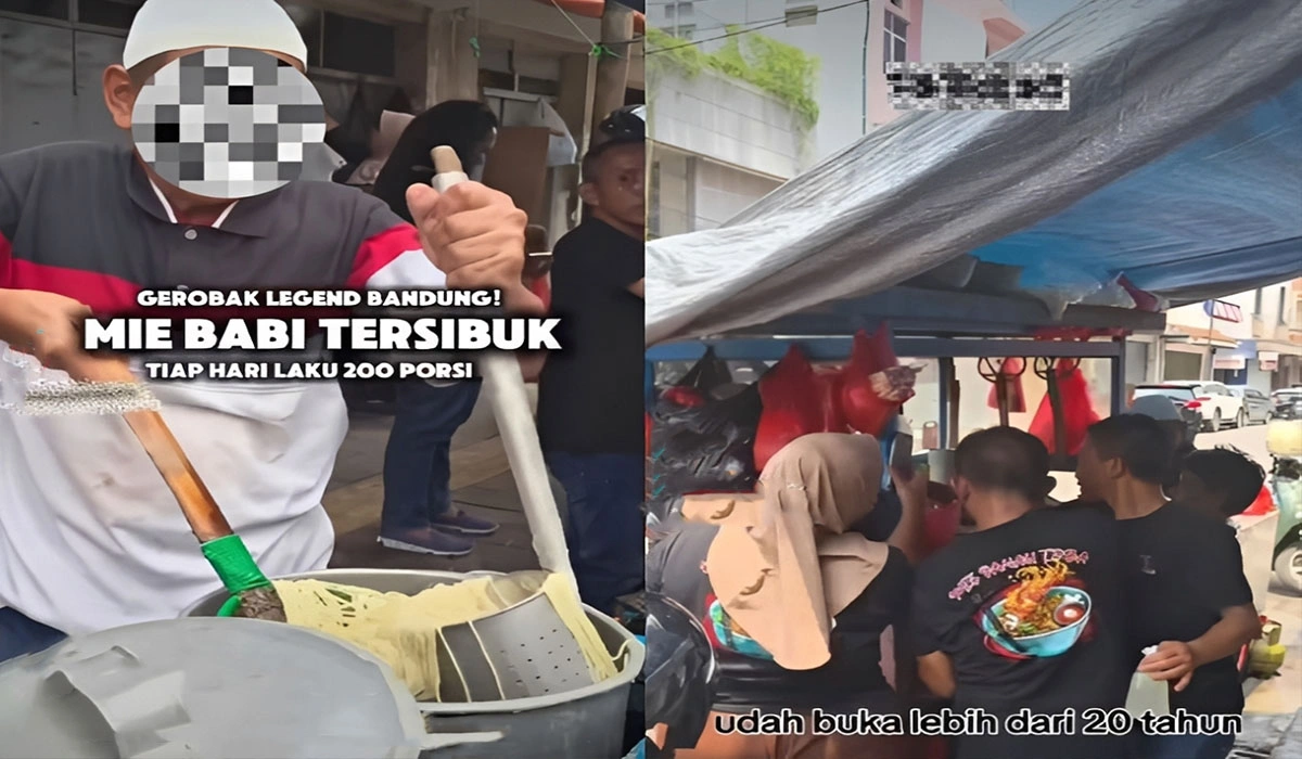 Viral! Warung Mie Babi di Bandung, Penjualnya Pakai Atribut Muslim